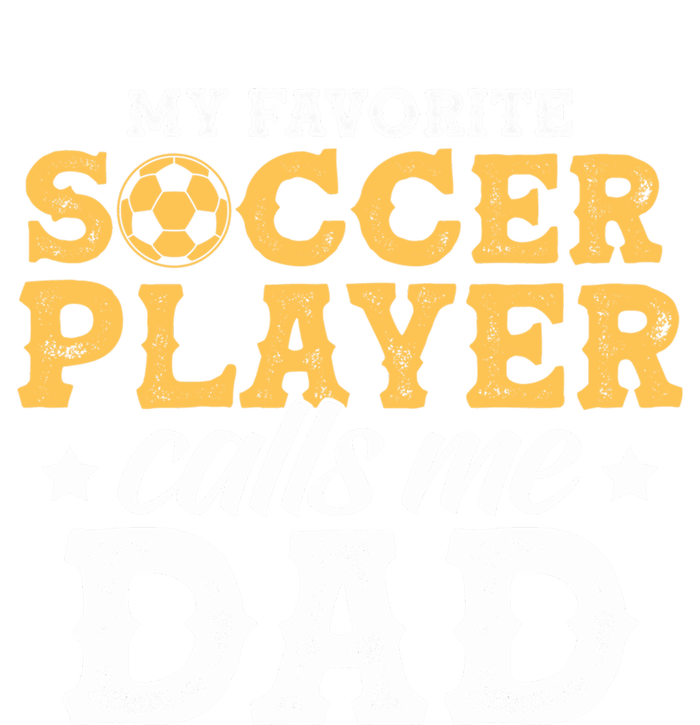 My Favorite Soccer Player Calls Me Dad Soccer Player Father Gift Women's Long Sleeve Flannel Pajama Set 