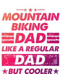 Mountain Biking Dad Like A Regular Dad Funny Mountain Biking Gift Pom Pom 12in Knit Beanie