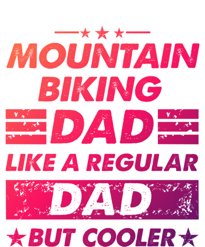 Mountain Biking Dad Like A Regular Dad Funny Mountain Biking Gift Pom Pom 12in Knit Beanie