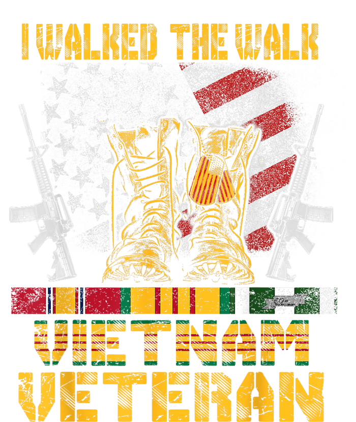 Vietnam Veteran With Us Flag With Combat Boots Patriotic T-Shirt