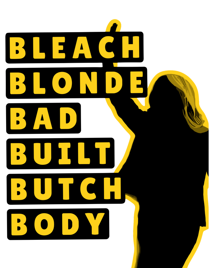 Bleach Blonde Bad Built Butch Body Kids Tie-Dye T-Shirt