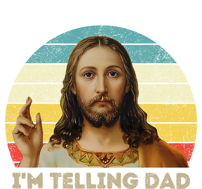 Im Telling Dad Funny Religious Christian Jesus Meme Sweatshirt Cinch Pack Bag