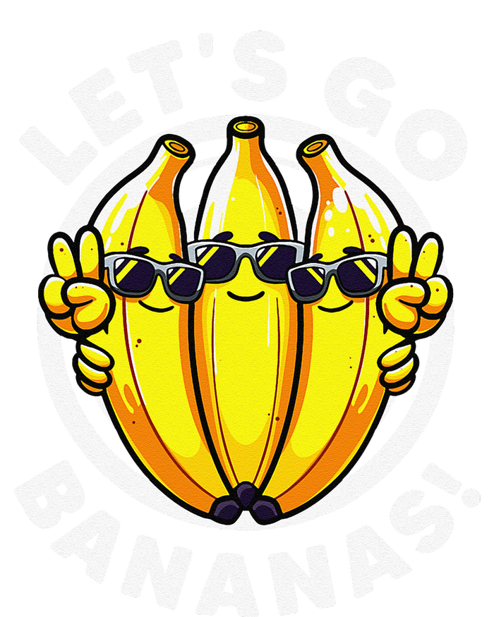 Lets Go Bananas Cute Yellow Banana Lover Fruit Funny Bananas Ladies Long Sleeve Shirt