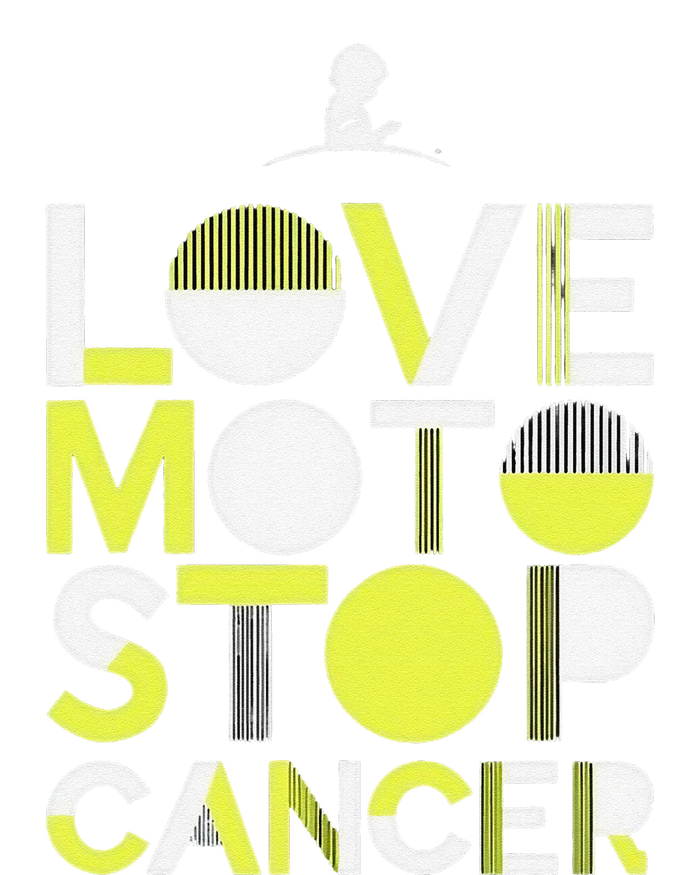 Love Moto Stop Cancer T-Shirt