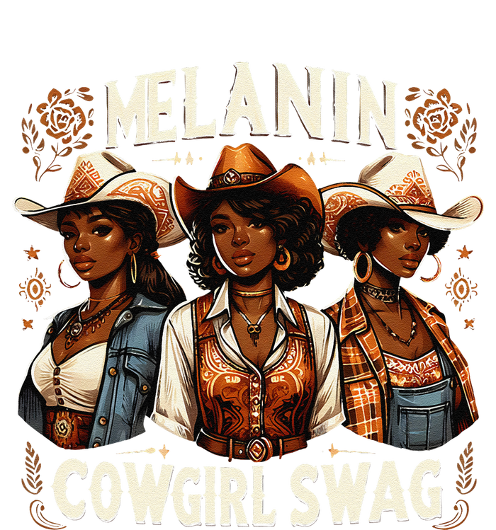 Melanin Cowgirls Black History African Melanin Cowgirl Swag T-Shirt