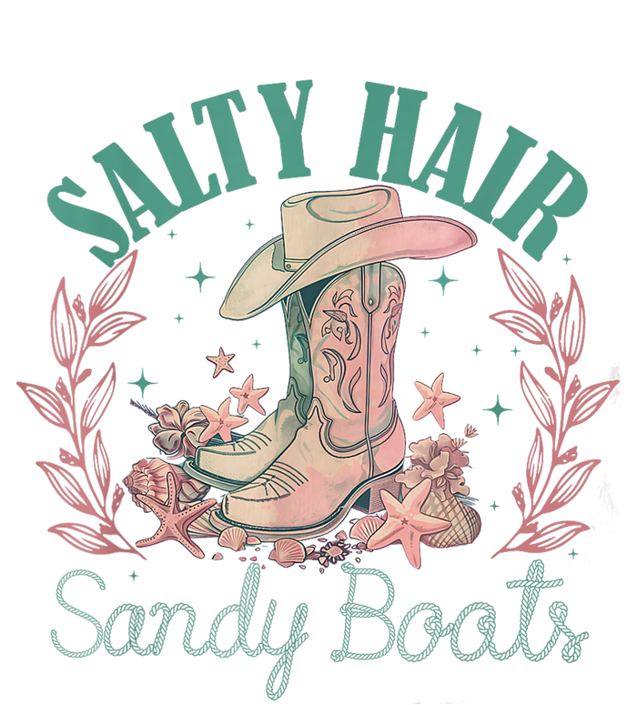 Retro Funny Salty Hair Sandy Boots Cowgirl Western Summer T-Shirt