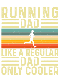 Running Dad Design For Father Day Marathon Runner Gift Striped Beanie with Solid Band