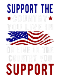 Support The Country You Live In Or Live In Where You Valucap Bio-Washed Visor