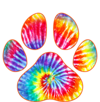 Cute Tie Dye Paw Print Pet Owner Paw Print Tie Dye Dog Lover Sustainable Bucket Hat