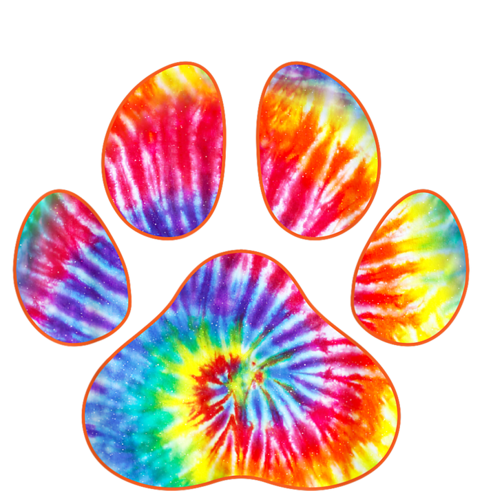 Cute Tie Dye Paw Print Pet Owner Paw Print Tie Dye Dog Lover Sustainable Bucket Hat