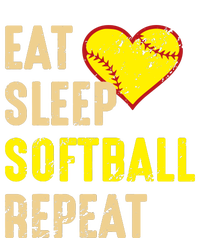 Softball Funny Eat Sleep Softball Repeat Girl Softball Coaster