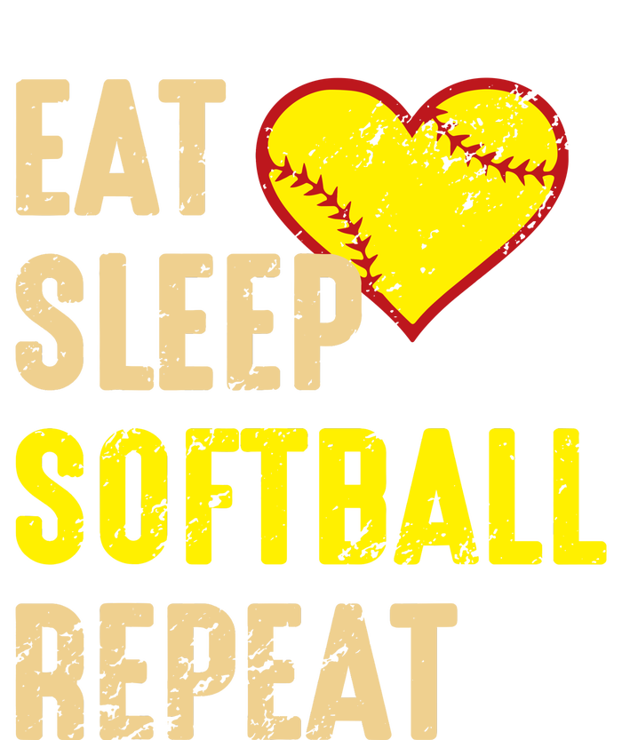 Softball Funny Eat Sleep Softball Repeat Girl Softball Coaster