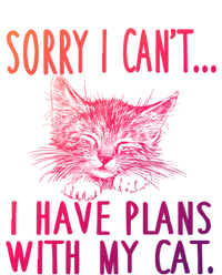 Sorry I CanT I Have Plans With My Cat Cute Cat Gift T-Shirt