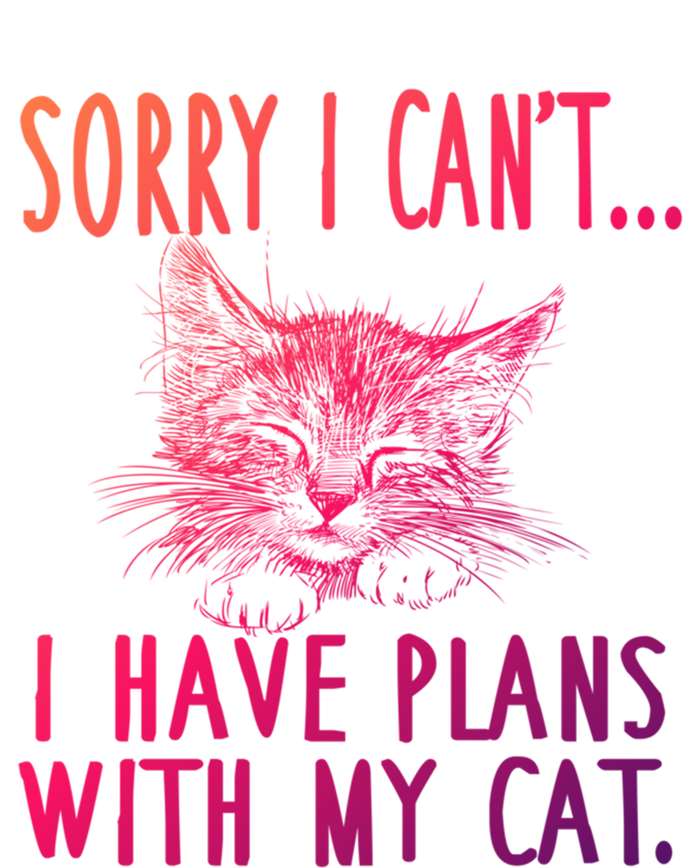 Sorry I CanT I Have Plans With My Cat Cute Cat Gift T-Shirt