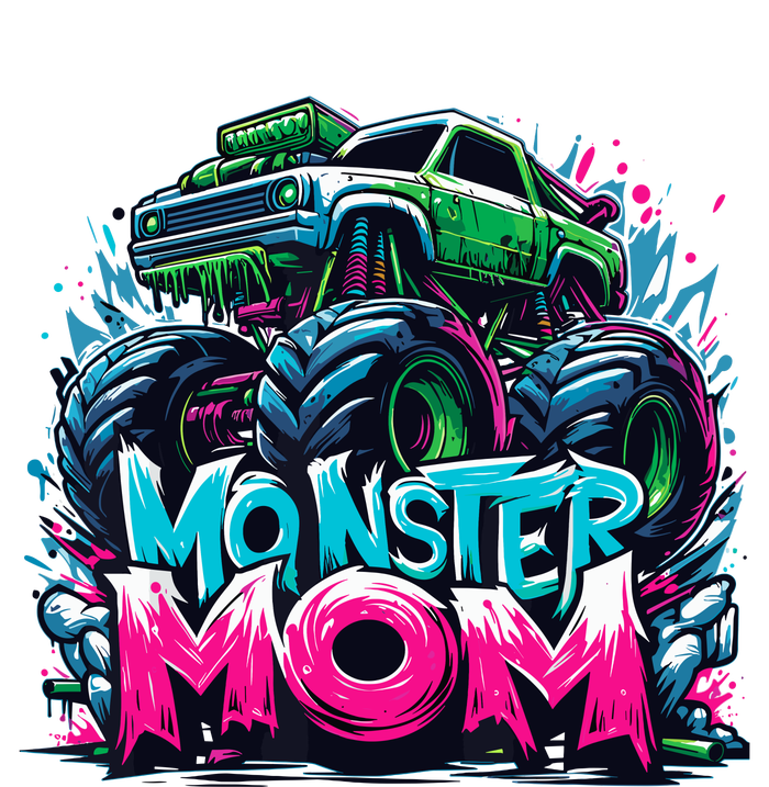 Monster Truck Mom Of The Birthday Boy Matching Family Womens CVC Long Sleeve Shirt