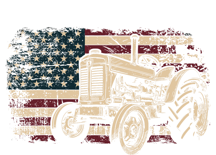 Farm Tractor Proud Farmer Patriotic American Flag Tractor Tall Long Sleeve T-Shirt