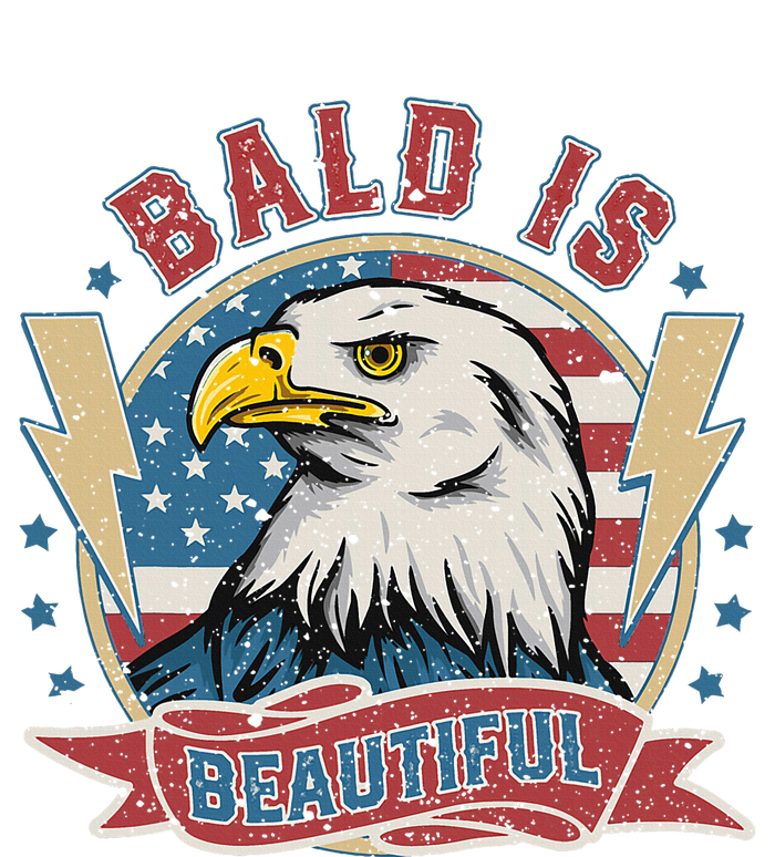 Bald Is Beautiful 4th Of July Independence Day Performance Long Sleeve Polo