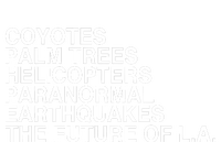 John Mulaney Coyotes Palm Trees Helicopters Paranormal Earthquakes The Future Of Striped Beanie with Solid Band