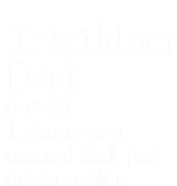 Triathlon Dad Definition Funny Sarcastic Sports Gift V-Neck T-Shirt