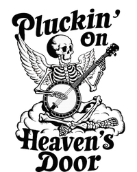 Banjo Skeleton Pluckin On Heavens Door Country Bluegrass T-Shirt