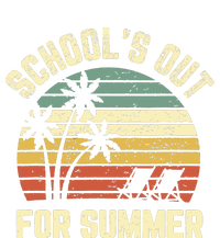 Schools Out For Summer Funny Retro Beach Vibe Summer Women's T-Shirt