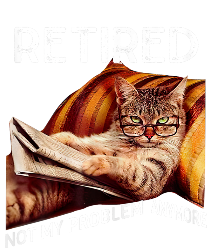 Retired 2024 Not My Problem Anymore Cute Cat T-Shirt