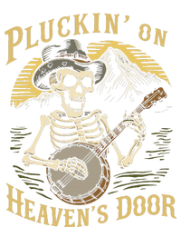 Bluegrass Music Banjo Skeleton Pluckin On Heavens Door Tall Long Sleeve T-Shirt