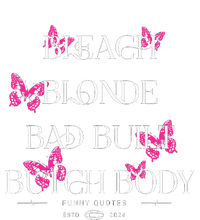 Funny Bleach Blonde Bad Built Butch Body Women's Racerback Tank