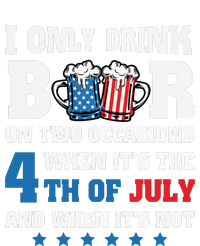 I Only Drink Beers On Two Occasions 4th Of July Performance Sprint T-Shirt