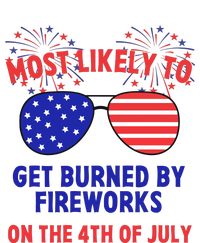 Most Likely To Get Burned By Fireworks 4th Of July Ladies Essential Tank