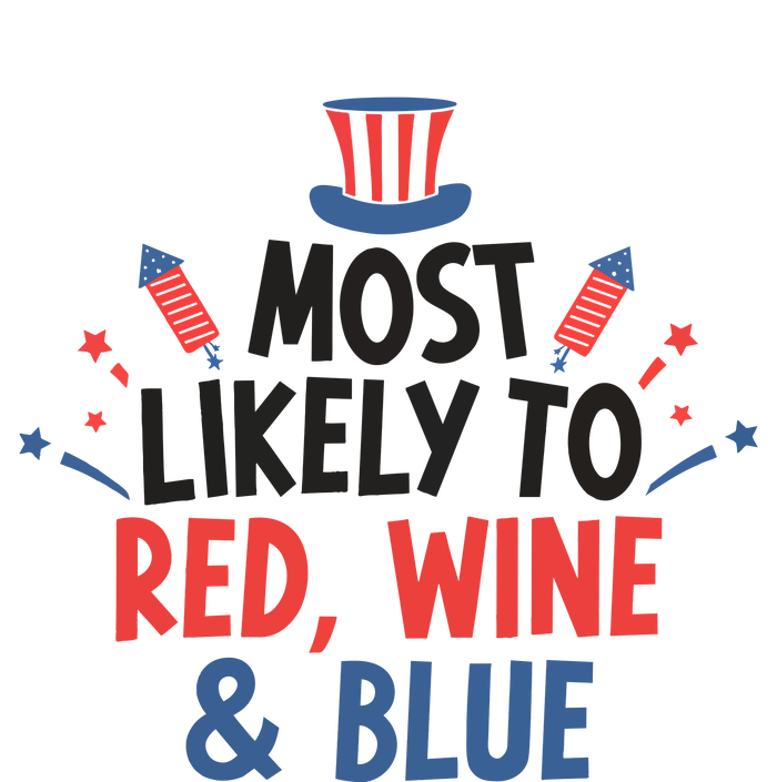 Most Likely To Red Wine And Blue 25L Jumbo Tote