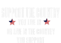 Support The Country You Live In Or Live In Where You Support Performance Sprint T-Shirt