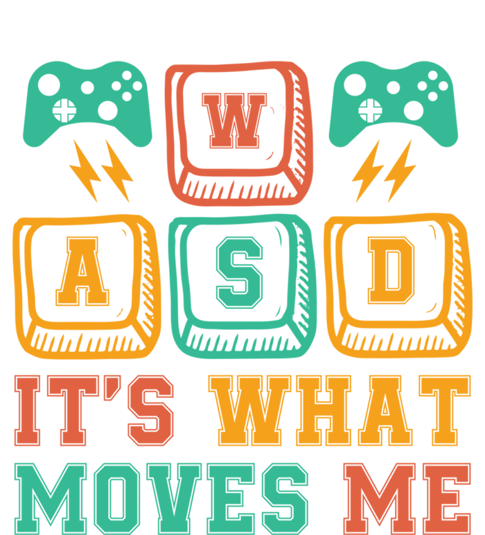 Wasd ItS What Moves Me Funny Pc Gamer Computer Nerd Funny Gift Women's T-Shirt