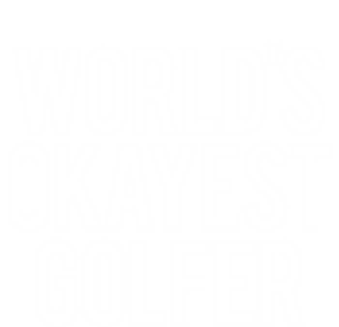 Worlds Okayest Golfer Cool Retiret Golfing Funny Golf Gag Gift Insulated Varsity Jacket