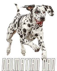 Dalmatian Dad Father Parent Dal Dog Running Cute Adorable Cute Gift T-Shirt