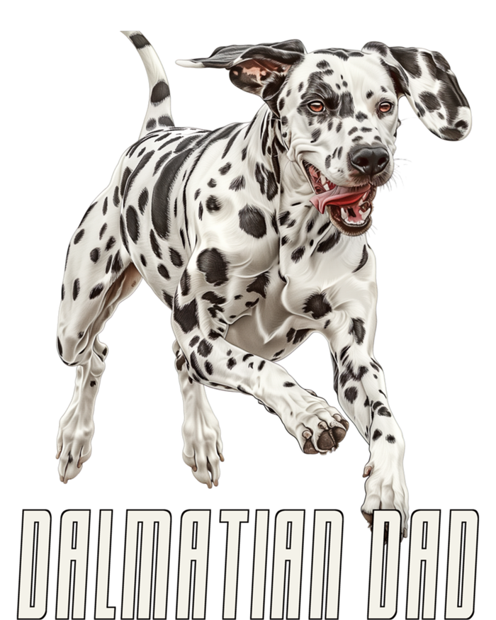 Dalmatian Dad Father Parent Dal Dog Running Cute Adorable Cute Gift T-Shirt