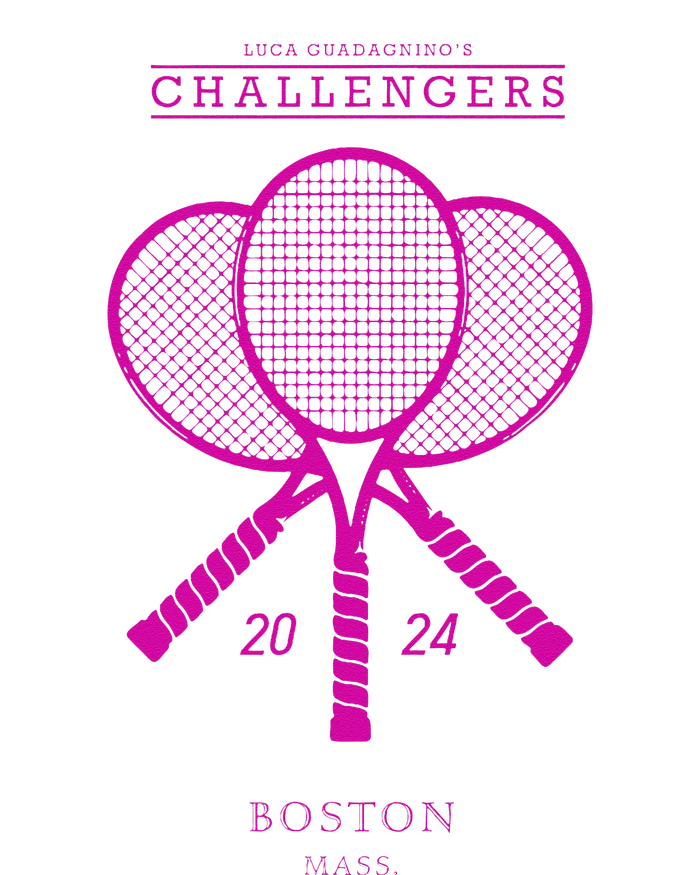 Pink Tennis Rackets Challengers Movie T-Shirt