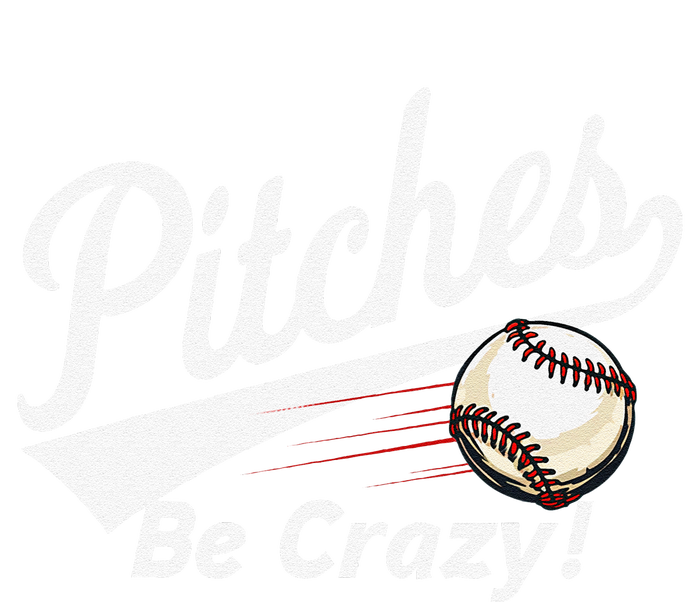 Pitches Be Crazy Baseball Humor Softstyle Adult Sport Polo