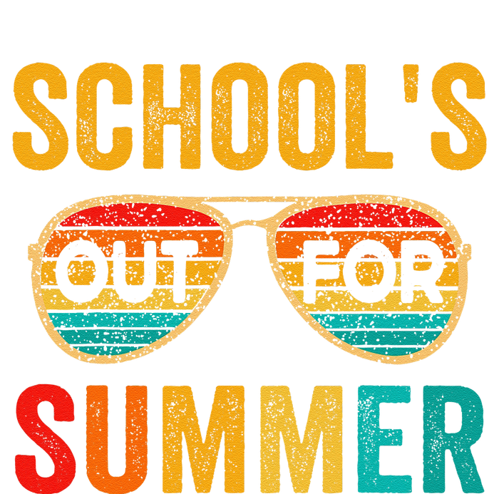 Retro Schools Out For Summer Last Day Of School Teacher Boy Women's Crop Top Tee