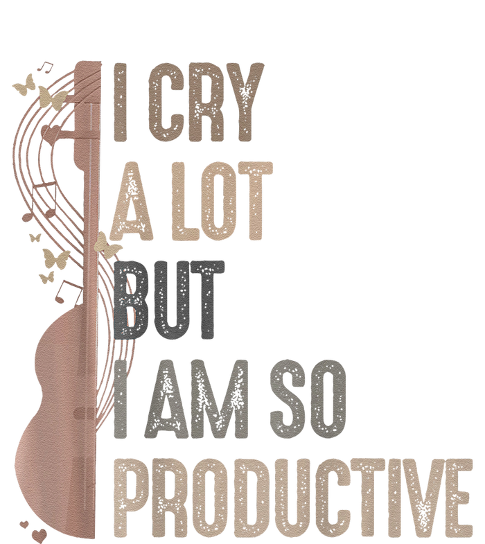 Retro I Cry A Lot But I Am So Productive Funny Trending Meme Zip Tote Bag