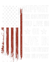 Support The Country You Live In The Country You Support Usa Hooded Wearable Blanket