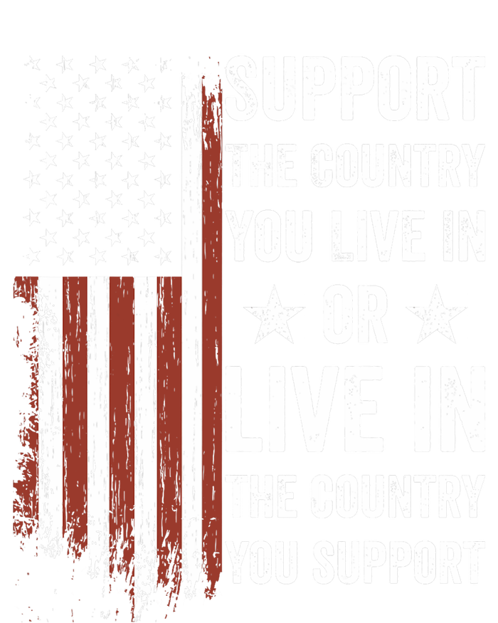 Support The Country You Live In The Country You Support Usa Hooded Wearable Blanket