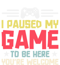 I Paused My Game To Be Here Gaming Funny Humor Joke Cute Gift Bumper Sticker