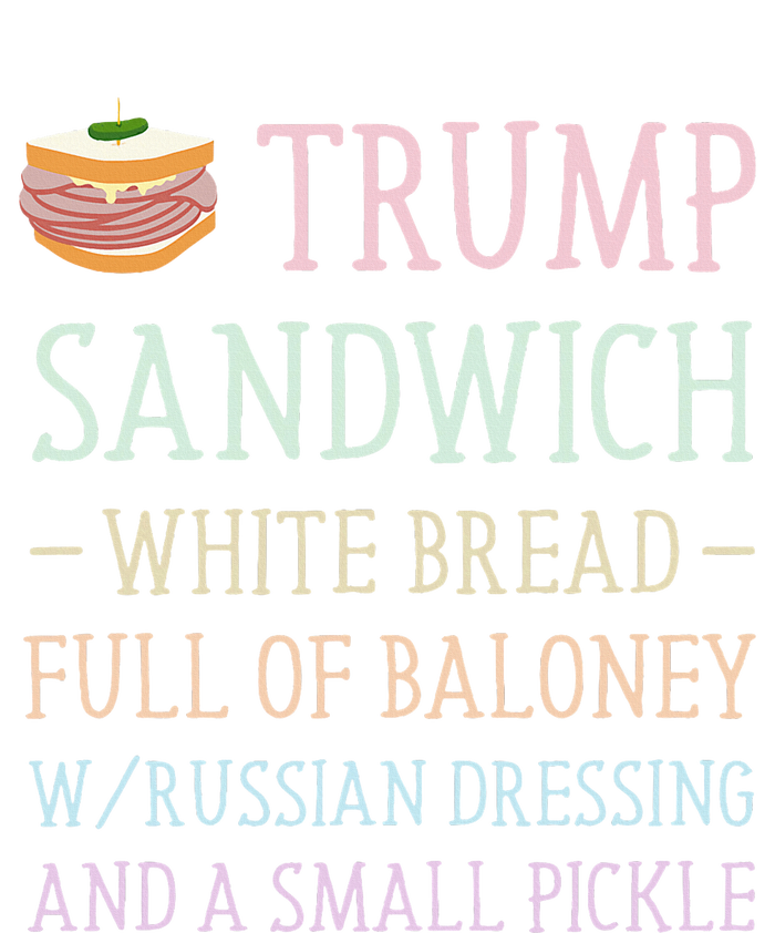 Anti Trump Sandwich Sign Funny V-Neck T-Shirt