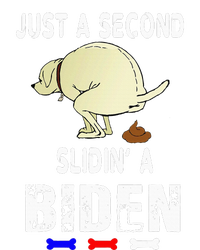 Just A Second Sliding Funny Saying Biden President V-Neck T-Shirt