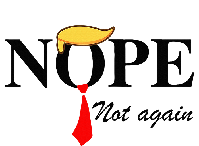 Nope Not Again Funny Trump Apparel Nope Not Again Trump Aluminum Water Bottle