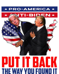 Put It Back The Way You Found It Funny Trump Slap Anti Biden Ladies Long Sleeve Shirt