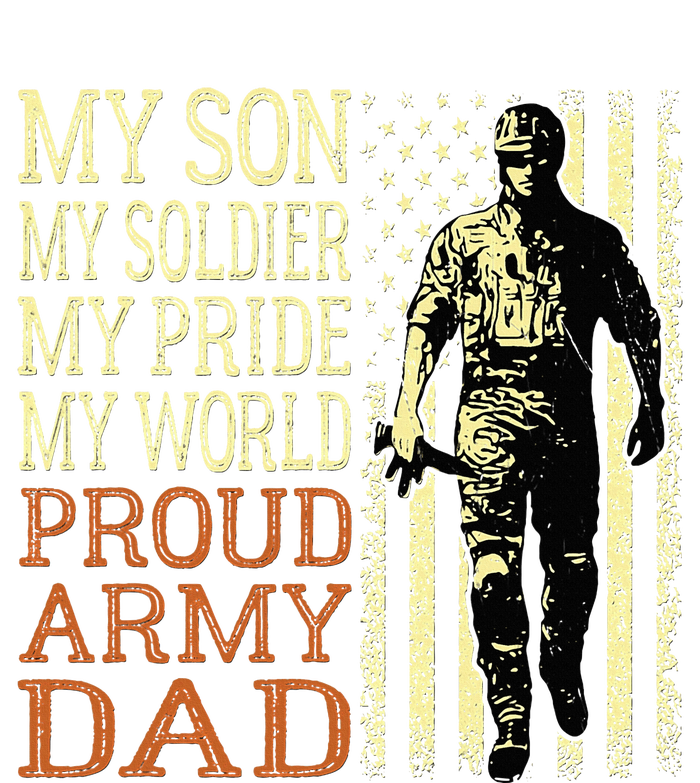 My Son Is A Soldier Hero Proud Army Dad Us Military Father Pom Pom 12in Knit Beanie