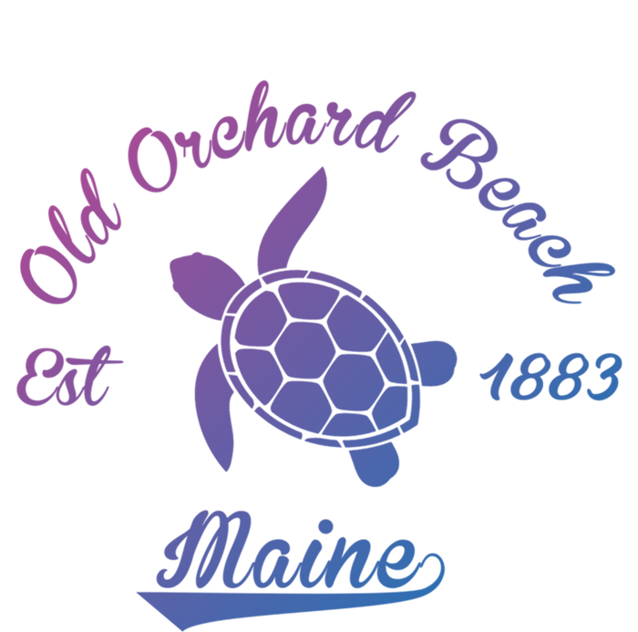 Nautical Old Orchard Beach Maine Sea Turtle Gift Ladies Long Sleeve Shirt