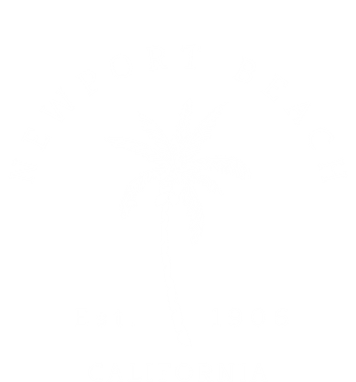 Original Newport Beach Ca Palm Tree Unique Novelty Art Great Gift Doggie Tank